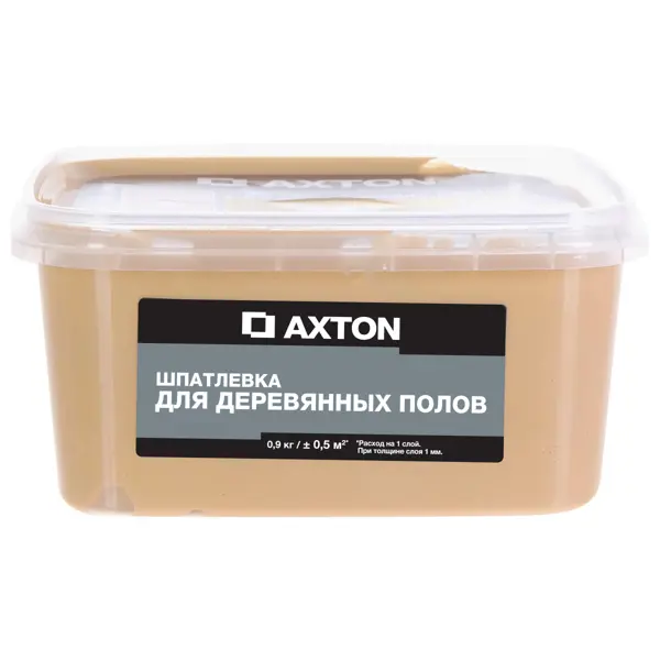 Шпатлёвка Axton для деревянных полов 0.9 кг дуб натуральный масло для наружных работ belinka 201 натуральный 2 5л