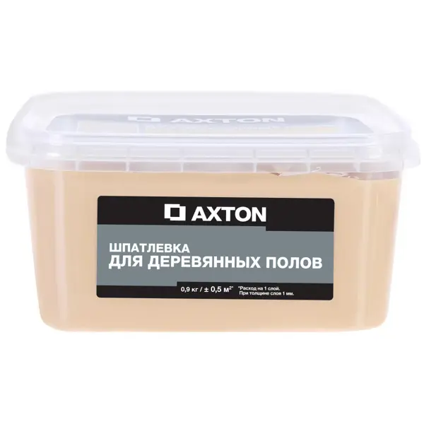 Шпатлёвка Axton для деревянных полов 0.9 кг сосна ремонтный состав axton 5 кг