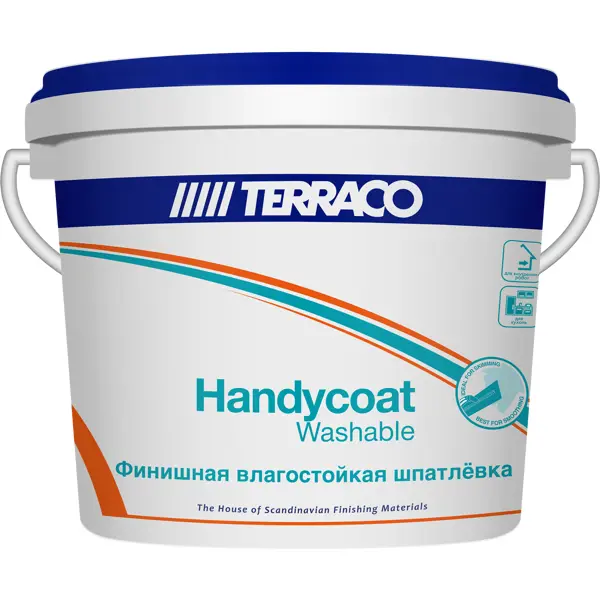 Шпатлёвка финишная влагостойкая Terraco Handycoat Washable 5 кг фотополимер jamg he water washable resin 10k 1л серый