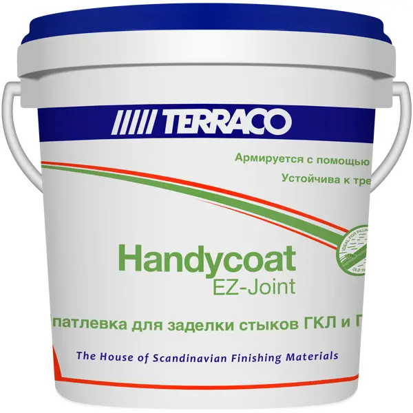 Шпатлёвка для швов Terraco Handycoat EZ-Joint 1.5 кг финишпаста полимерная semin sem joint hydro 7 кг