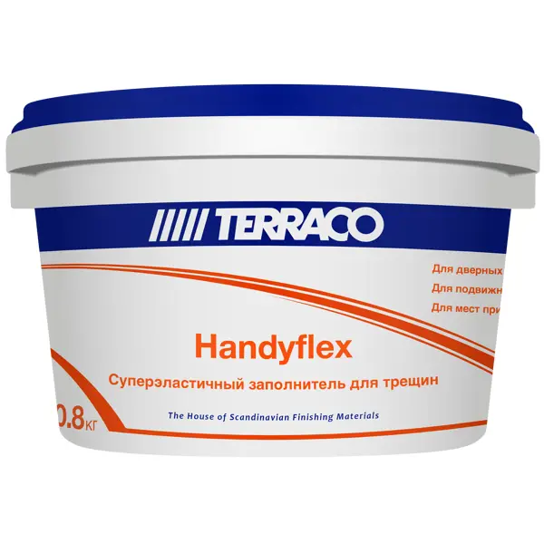 Заполнитель для трещин Terraco Handyflex 0.8 кг урьяж барьедерм против трещин 40г