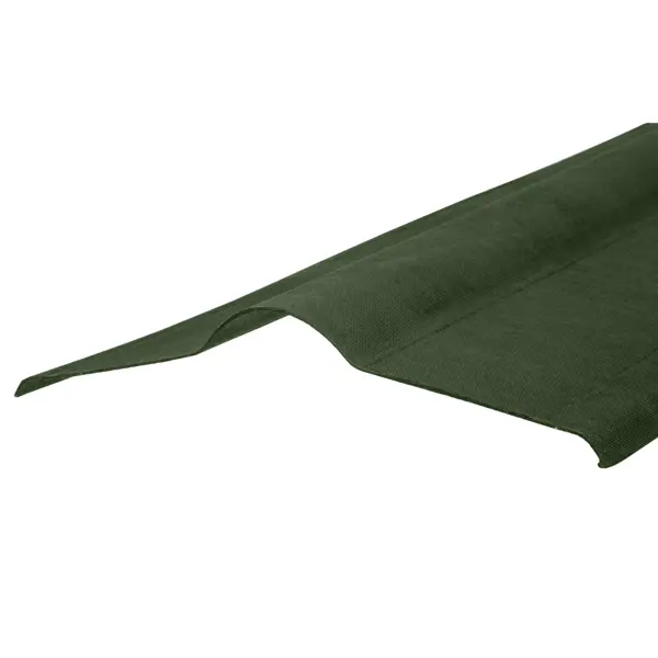 Конёк Ондулин Смарт DIY 1 м. зелёный лист ондулин смарт diy 760x1950 мм зелёный