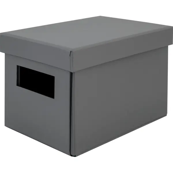 Коробка складная 20x12x13 см картон цвет серый