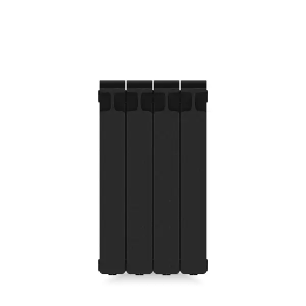 фото Радиатор rifar monolit 500 4 секции боковое подключение биметалл цвет черный