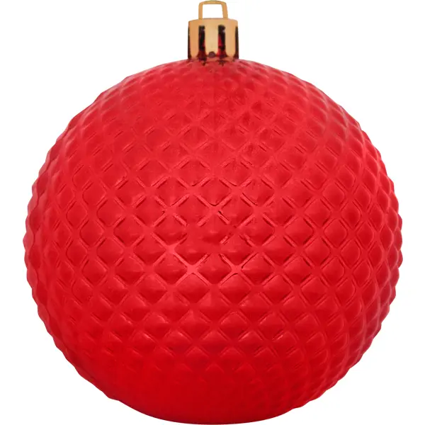 Шар ёлочный блестящий 8 см цвет красный шар ёлочный морозная роспись 6 5 см