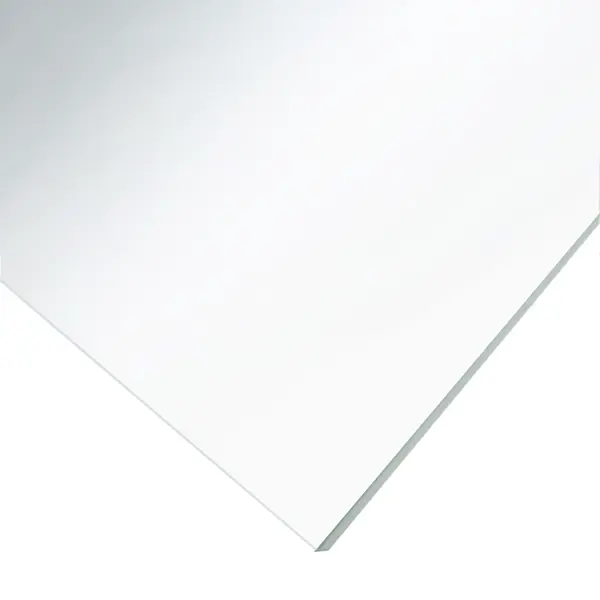 фото Стекло синтетическое (полистирол) 500х1000х4 мм цвет белый без бренда