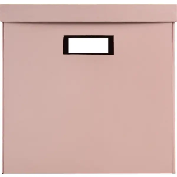 фото Коробка складная 31x31x30 см картон цвет розовый storidea