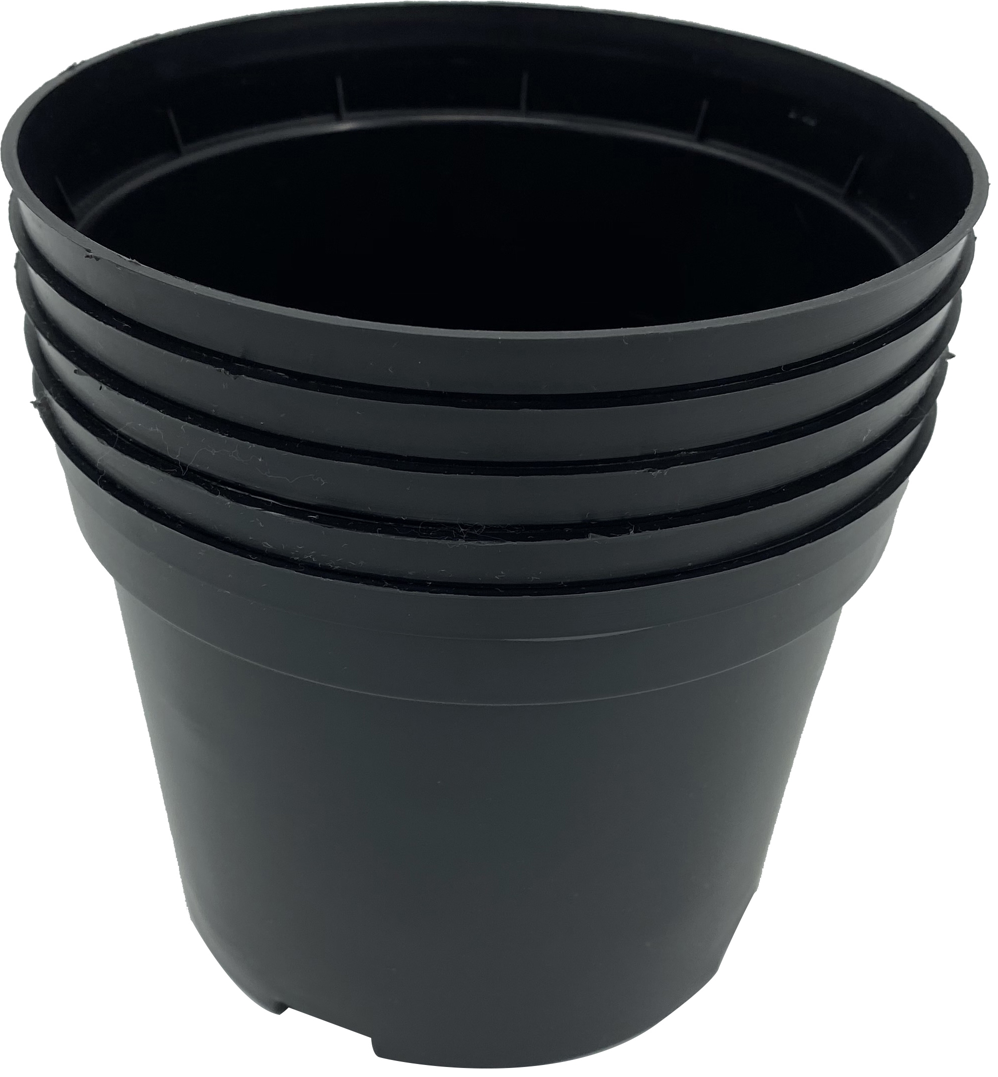 Горшок для рассады литьевой круглый 1 л пластик черный 5 шт ️  по .