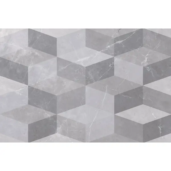фото Декор настенный шахтинская плитка дора 20x30 см глянцевый цвет серый