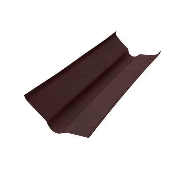 Ендова Ондулин 1м. коричневый покрывающий фартук ондулин 0 925 м