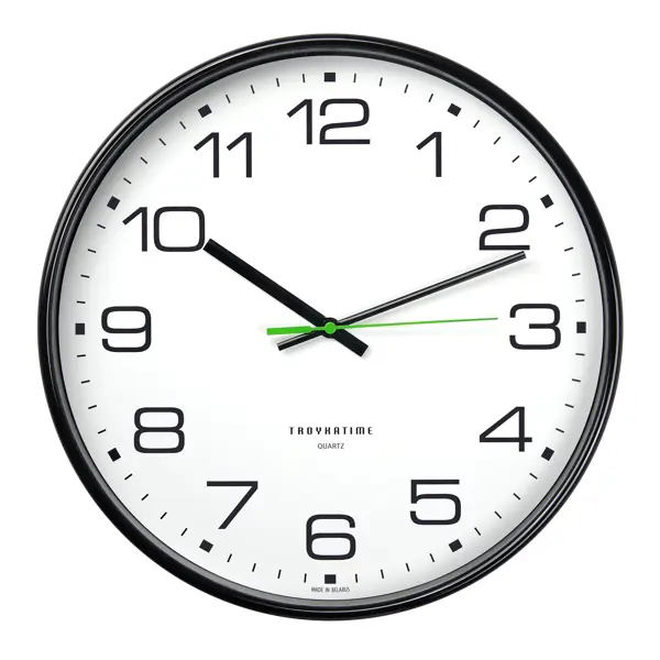 Часы настенные Troykatime «Акцент» ø30 см шнур питания акцент 03 116 для одноцветного двустороннего светодиодного неона мини