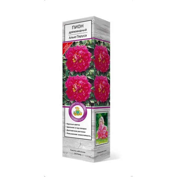 Пион древовидный Алые Паруса h30 см мыло camay botanicals romantique алые розы 85 г