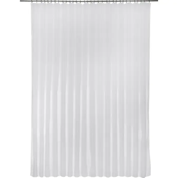 фото Тюль на ленте для кухни 140х180 см вуаль цвет белый торговый дом текстиль