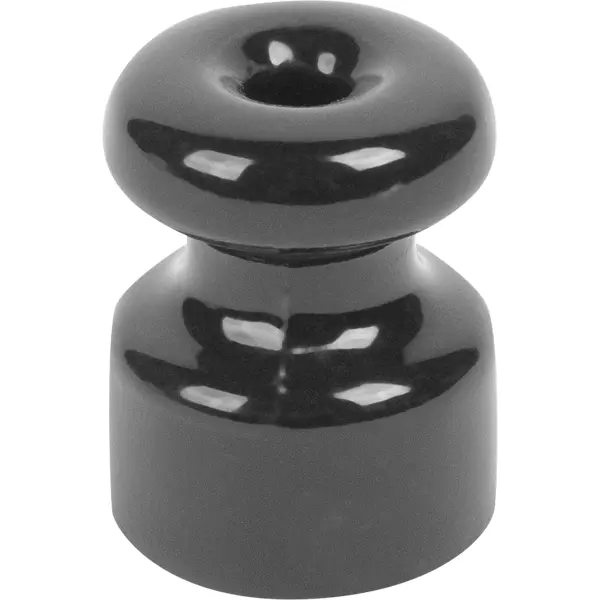 Изолятор для провода Electraline Bironi керамика цвет чёрный 10 шт. рамка electraline 1 пост керамика коричневая