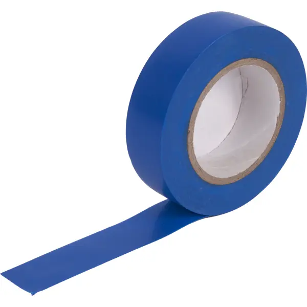 фото Изолента защита про 19 мм 15 м пвх цвет синий без бренда
