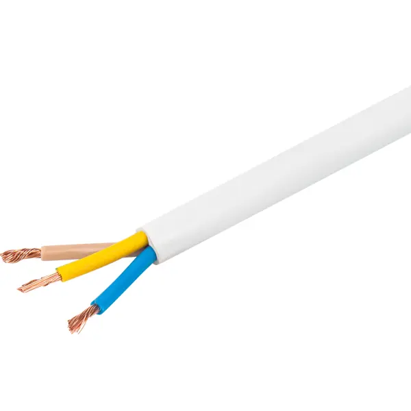 Кабель Ореол ПВС 3x1.5 мм 1 м ГОСТ цвет белый детектор скрытой проводки сем la 1014 кабель тестер мультиметр