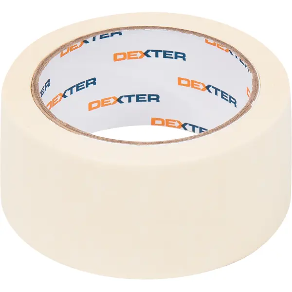 Лента малярная Dexter 48 мм x 25 м лента малярная dexter для изогнутых поверхностей 25 мм х 25 м