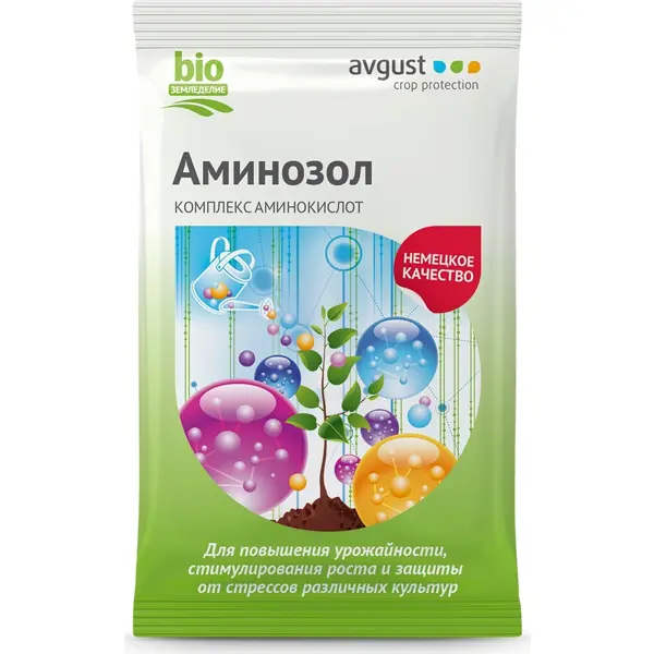 Комплекс аминокислот Avgust Аминозол, 5 мл удобрение рибав экстра для корнеобразования и роста жидкость 1 мл avgust
