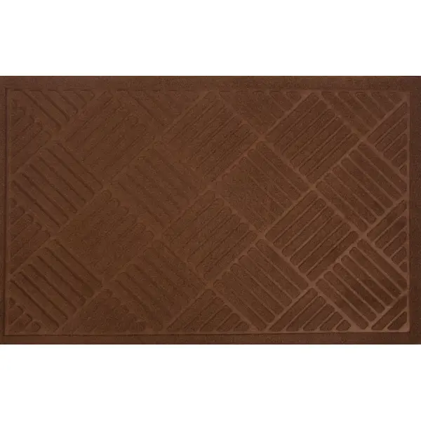 Коврик Inspire Lenzo 50x80 см полиэфир/резина цвет коричневый обои флизелиновые inspire samarkand коричневый фон 1 06 м
