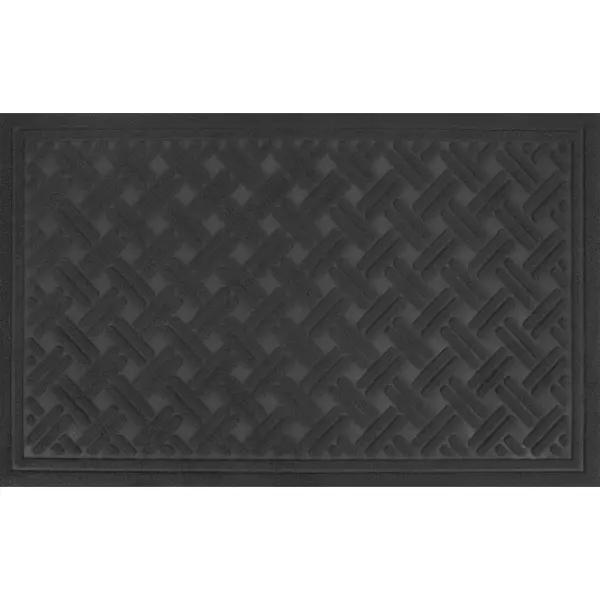Коврик Inspire Lenzo 50x80 см полиэфир/резина цвет тёмно-серый коврик inspire embo hsw 45x75 см резина