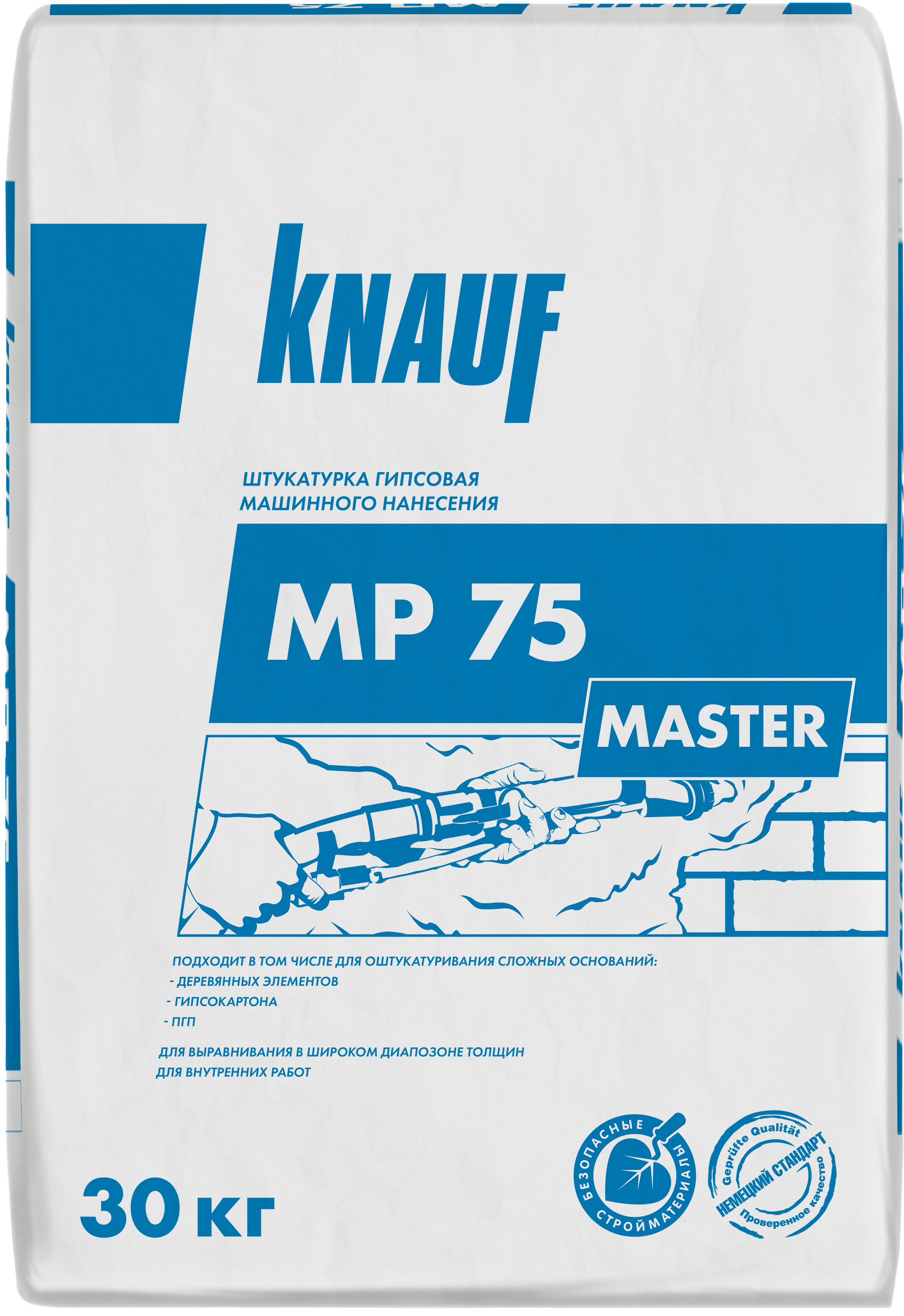 Штукатурка кнауф мп 75 30кг. Штукатурка гипсовая Knauf МП-75. МП-75 Кнауф штукатурка. Штукатурка гипсовая Knauf MP 75. Шпаклевка МП 75 Кнауф.