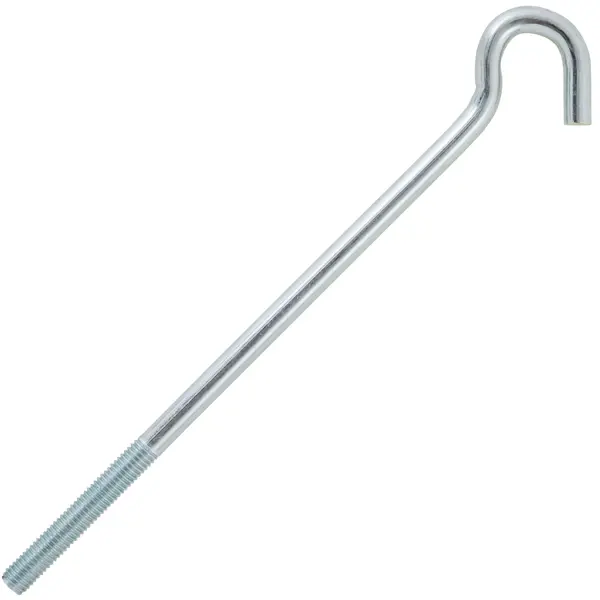 Крюк-полукольцо 10х210 мм, сталь оцинкованная запчасти для садовой мебели подвес пружинный для качелей сталь серый