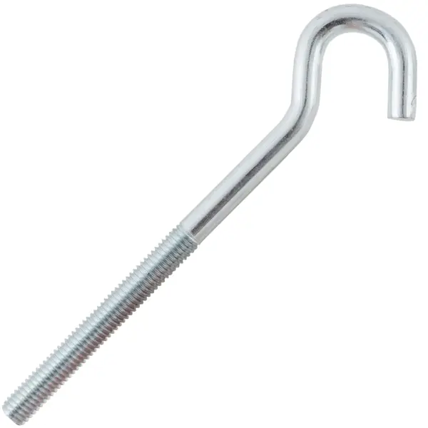 Крюк-полукольцо 8х100 мм, сталь оцинкованная запчасти для садовой мебели подвес пружинный для качелей сталь серый