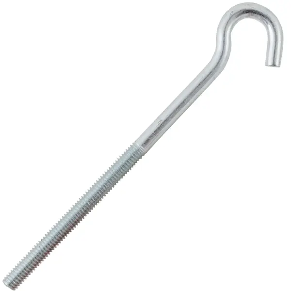 Крюк-полукольцо 6х100 мм, сталь оцинкованная крюк полукольцо 6х100 мм сталь оцинкованная