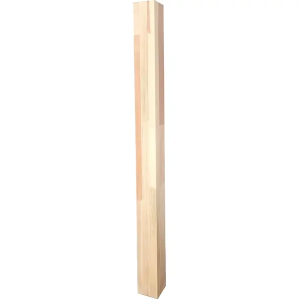 Столб лестничный сращенный хвоя сорт экстра прямой 80x80x1200 мм столб лестничный сращенный лиственница сорт экстра витой 90x90x1200 мм