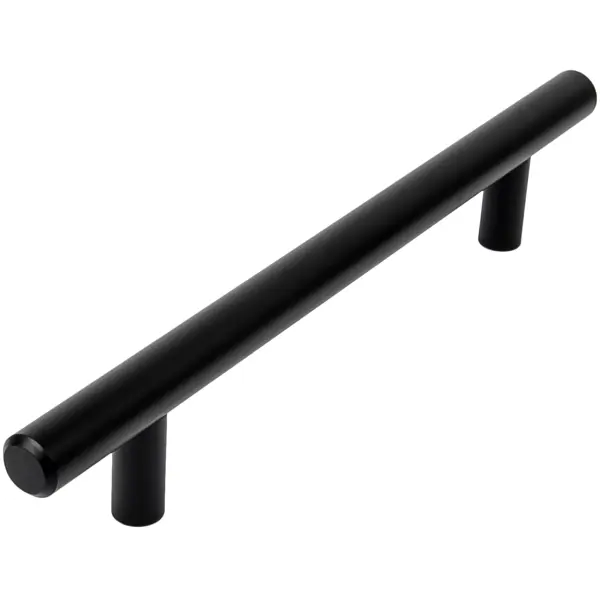 Ручка-рейлинг мебельная 128мм матовый чёрный
