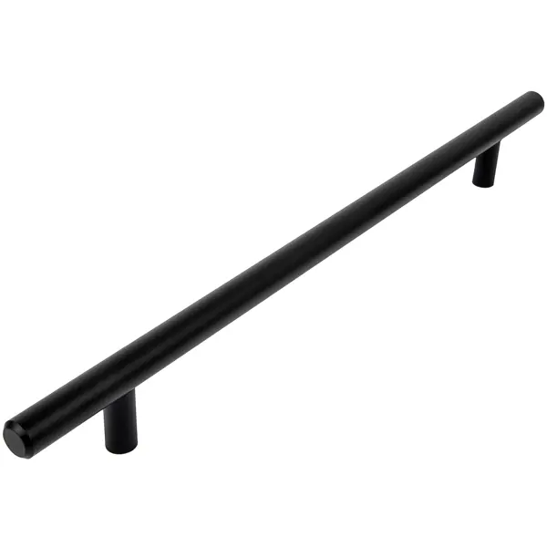 Ручка-рейлинг мебельная 224мм матовый чёрный
