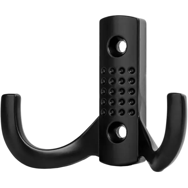 Крючок-вешалка Kerron KR0061, 25x45 мм, цвет чёрный вешалка для комплектов одежды сortec бук чёрный мужская