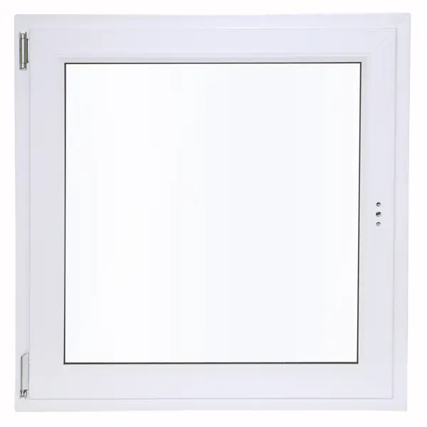 фото Окно пластиковое пвх deceuninck одностворчатое 900х900 мм (вхш) левое поворотно-откидное двухкамерный стеклопакет белый