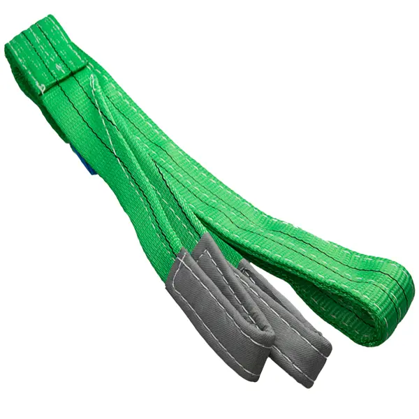 Строп текстильный двухпетлевой, 2 тонны, 4 м, цвет зелёный ленточный строп safe tec