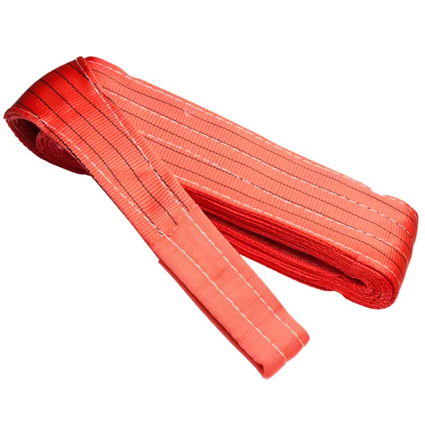 Строп текстильный двухпетлевой, 5 тонн, 6 м, цвет красный текстильный ленточный двухпетлевой строп сорокин