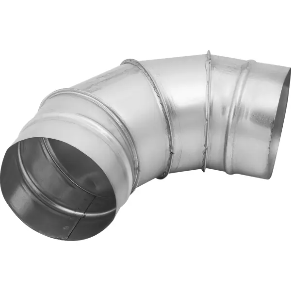 Отвод для круглых воздуховодов Ore D125 мм 90 градусов металл соединитель для круглых воздуховодов awenta d125 мм оцинкованный металл