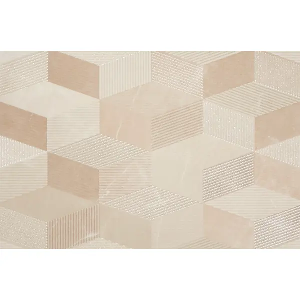 Декор настенный Шахтинская Плитка Дора 20x30 см глянцевый цвет бежевый геометрия