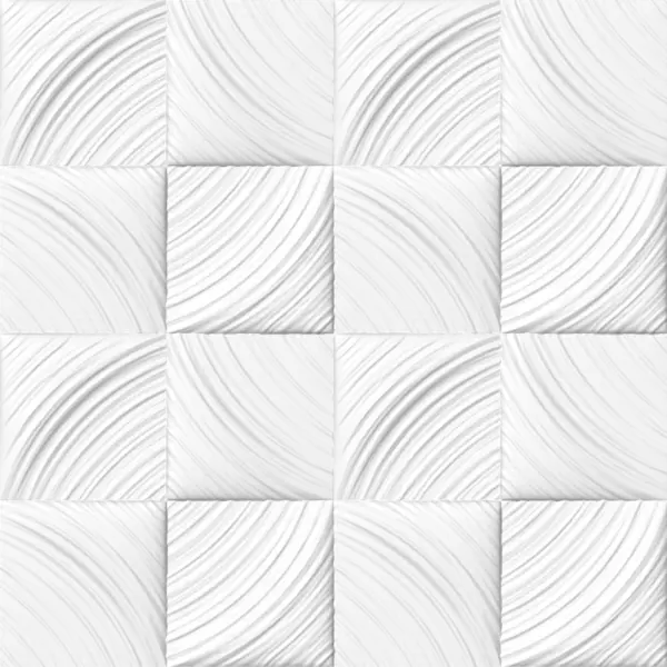 Плита потолочная инжекционная бесшовная полистирол белая Идиллия 50 x 50 см 2 м²
