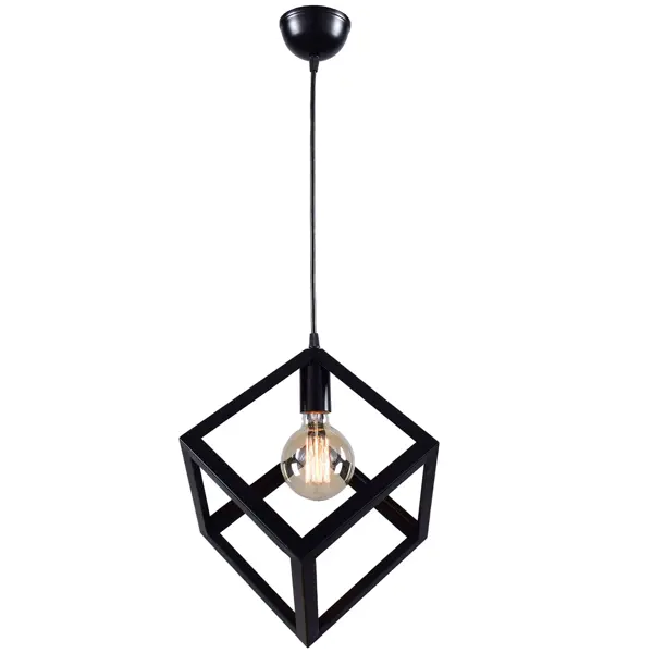 Светильник подвесной КС30101/1P, 1 лампа, 3 м², цвет чёрный копилка лабиринт человек паук
