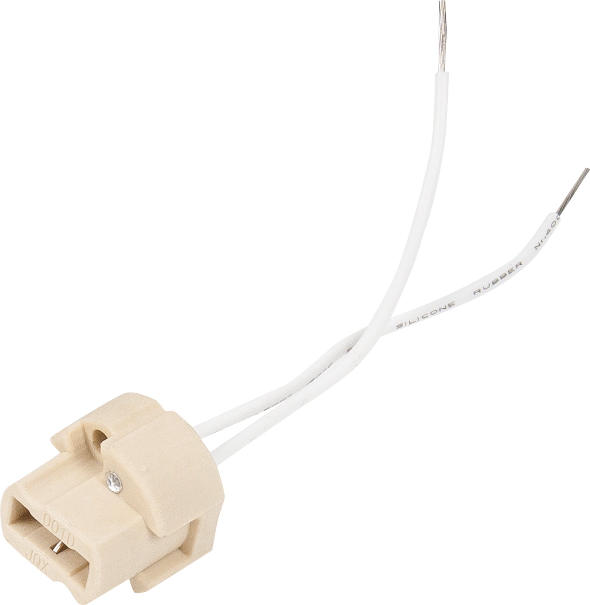 Патрон керамический  для лампы G9, цвет белый по цене 48 ₽/шт .