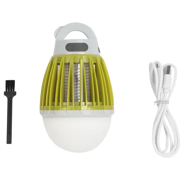 фото Противомоскитная аккумуляторная лампа на батарейках, цвет зелёный/белый без бренда