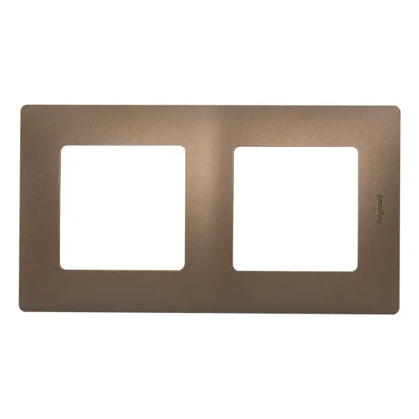 Рамка для розеток и выключателей Legrand Etika 2 поста, цвет какао комплект фитингов 3 8 для дополнительного поста управления kit 95