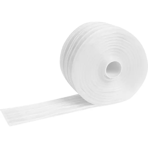 Лента шторная вафельная прозрачная 60 мм цвет белый лента шторная вафельная 62 мм белый