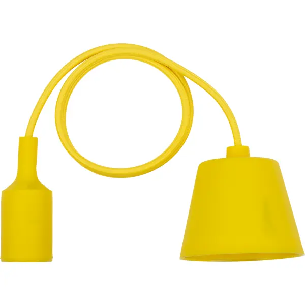 фото Патрон для лампы e27 tdm electric с подвесом 1 м цвет желтый