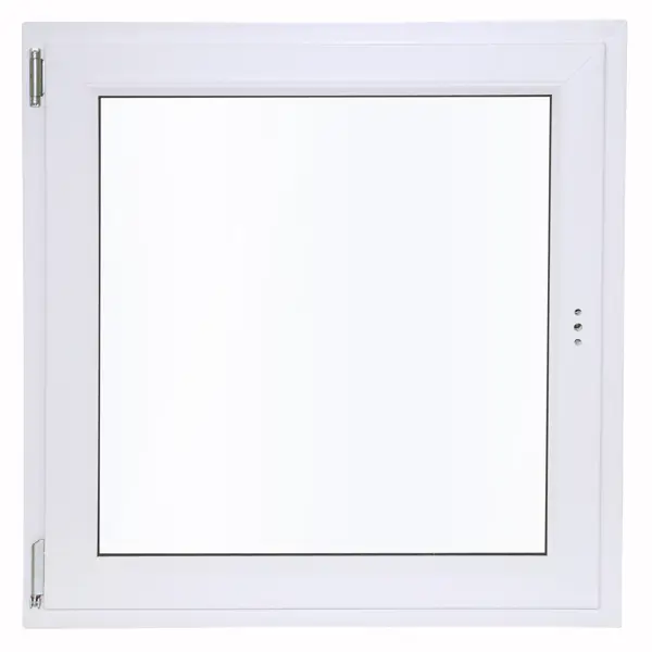 фото Окно пластиковое пвх veka одностворчатое 870х900 мм (вхш) левое поворотно-откидное однокамерный стеклопакет белый/белый