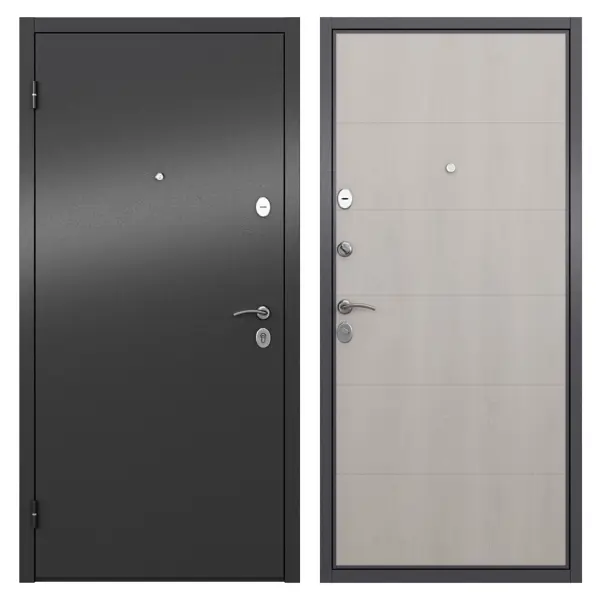 Дверь входная металлическая Берн 950 мм левая цвет белое дерево дверь входная металлическая берн 950 мм левая мара беленый