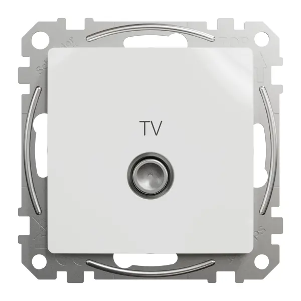 фото Розетка телевизионная оконечная встраиваемая schneider electric sedna design, цвет белый