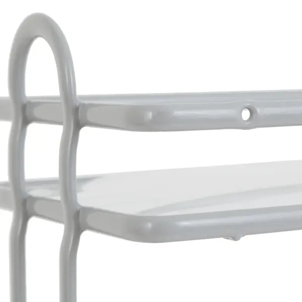 фото Полка для ванной двухъярусная swensa termo 29.1 см цвет серый