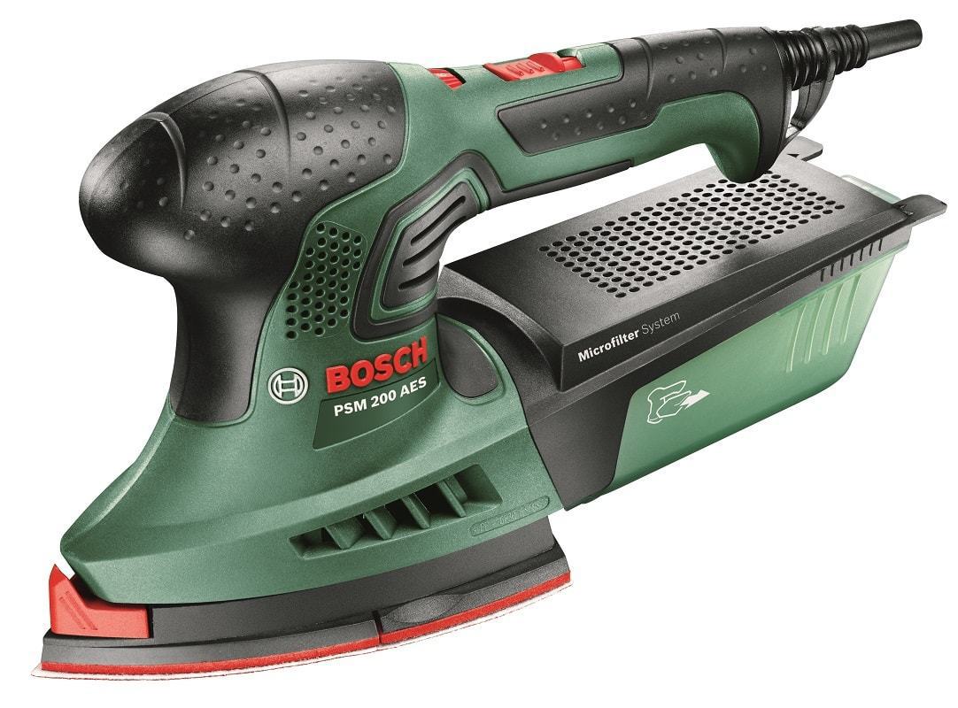 Дельташлифовальная машина сетевая Bosch PSM 200 AES 06033B6020, 100 Вт,  95x135 мм по цене 8500 ₽/шт. купить в Ставрополе в интернет-магазине Леруа  Мерлен