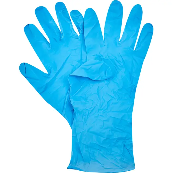 Перчатки нитриловые Dexter размер 7/S одноразовые, 10 штук нитриловые перчатки с эластичным манжетом пара